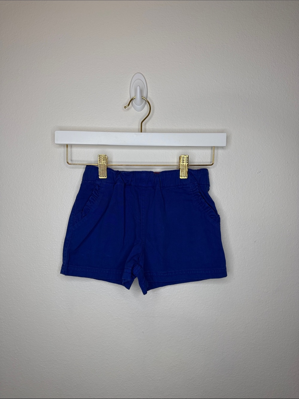 Girls Boden Casual Elastic Waist Blue Shorts